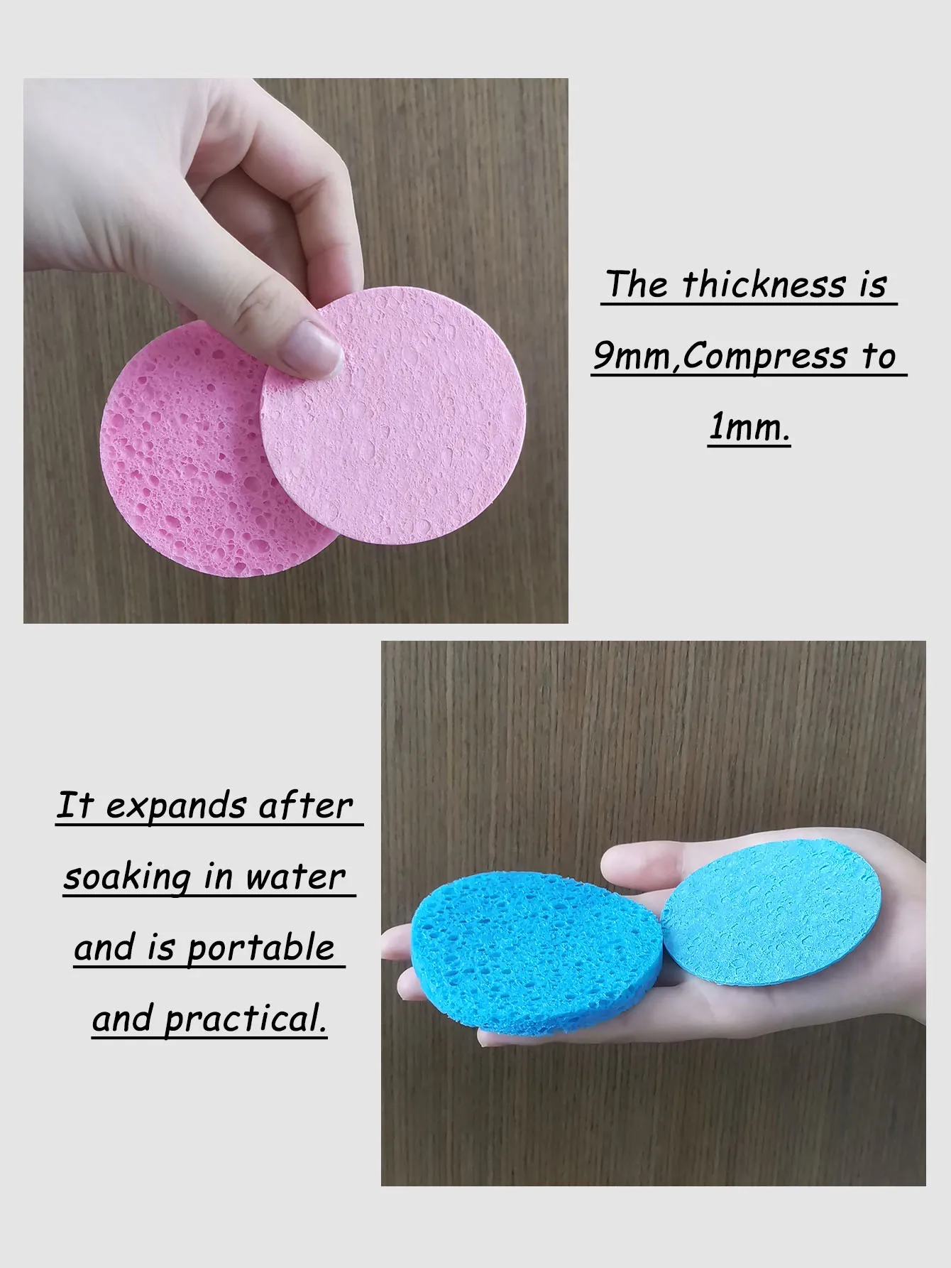 พัฟไฟเบอร์สำหรับทำความสะอาดและขัดผิวเหมาะสำหรับทำความสะอาดและทำความสะอาดผิวแบบกลมรูปหัวใจหลายแพ็คหลายสี