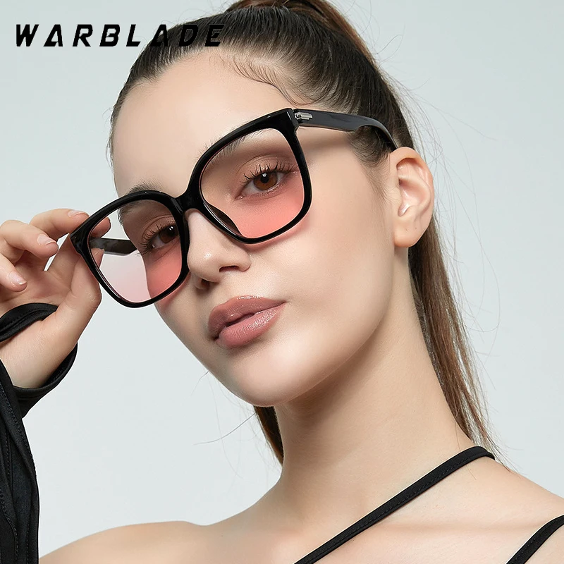 WarBLade Women Girls Fashion Cute Square Gradient Sunglasses Adult Lovely Acrylic Glasses Female Colors Sunglasses Eyewear UV400