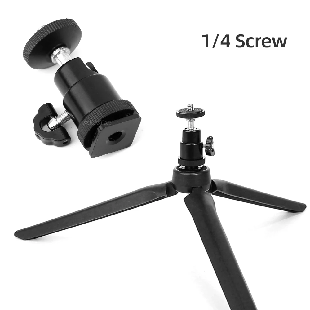 1/4インチネジ付きミニアルミニウム三脚,Canon,Nikon,ビデオ,DSLR,カメラ用フラッシュホルダー