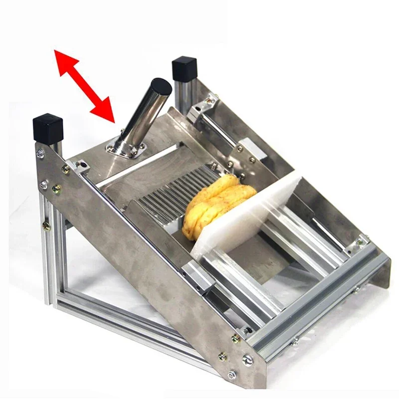 Mesin pemotong kentang gelombang alat pengiris riak berombak serigala gigi pemotong kentang lobak timun mesin kentang goreng potongan daging komersial