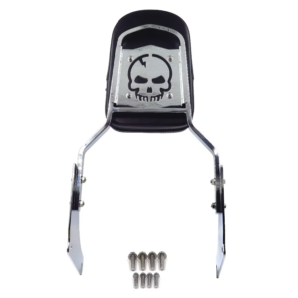 Motorcycle Skull Backrest Sissy Bar Pad for Honda Shadow ACE 1100,Shadow Tourer,Shadow Sabre