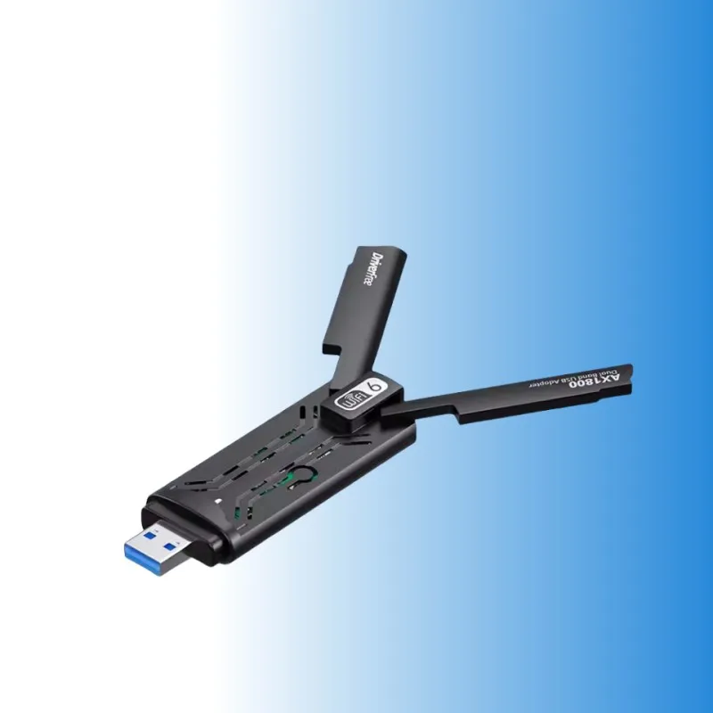 Driver Free Wifi6 USB WiFi Adapter AX1800 Dual-band Wireless Network Card Receiver Transmitter