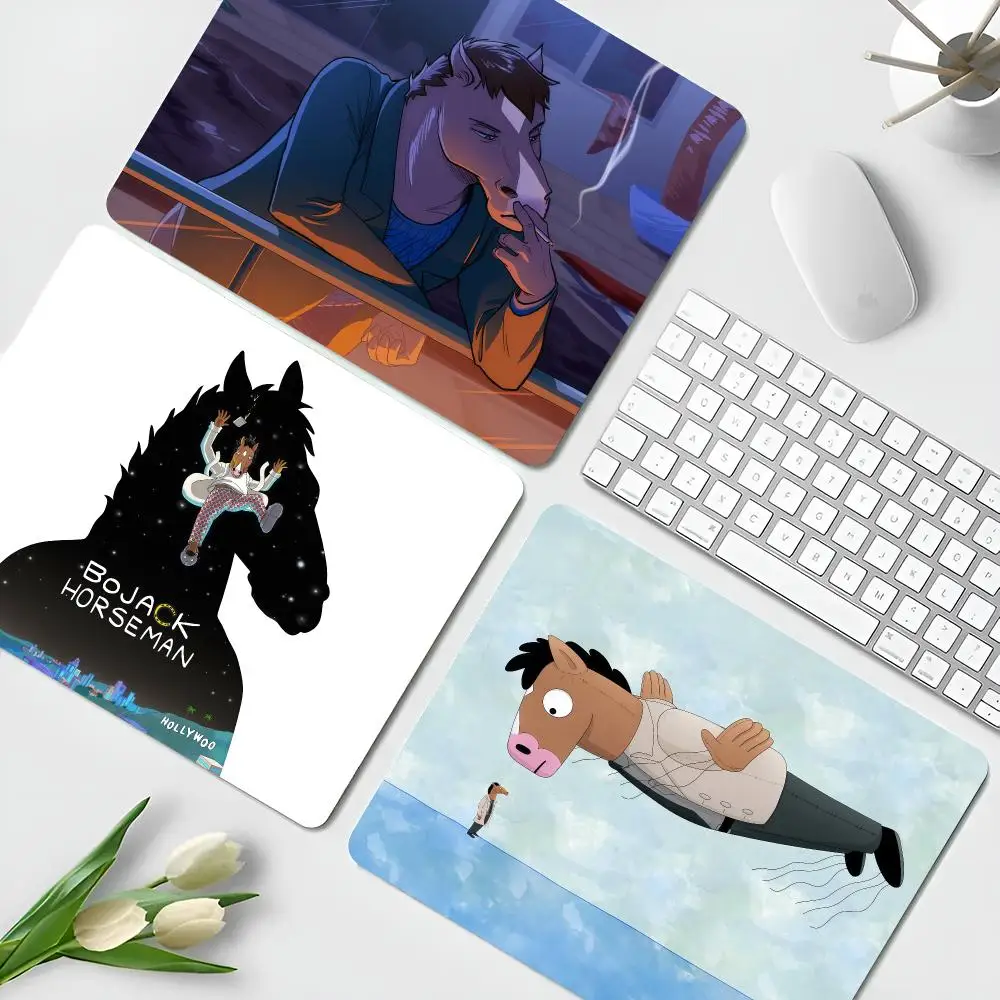 B-BoJack H-Horseman Funny Soft Mouse Pad Small Office Table Mats Computer Accessories Washable Non-slip Rubber with Precision Lo