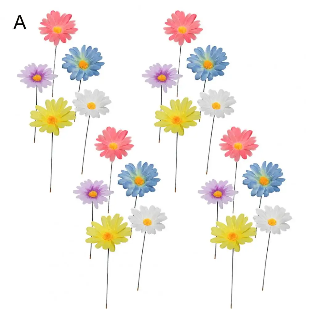 

Outdoor Stake Decorations Metal Flower Stakes Realistic 3d Flower Garden Stakes for Outdoor Decor Set of 20 Metal for Patio