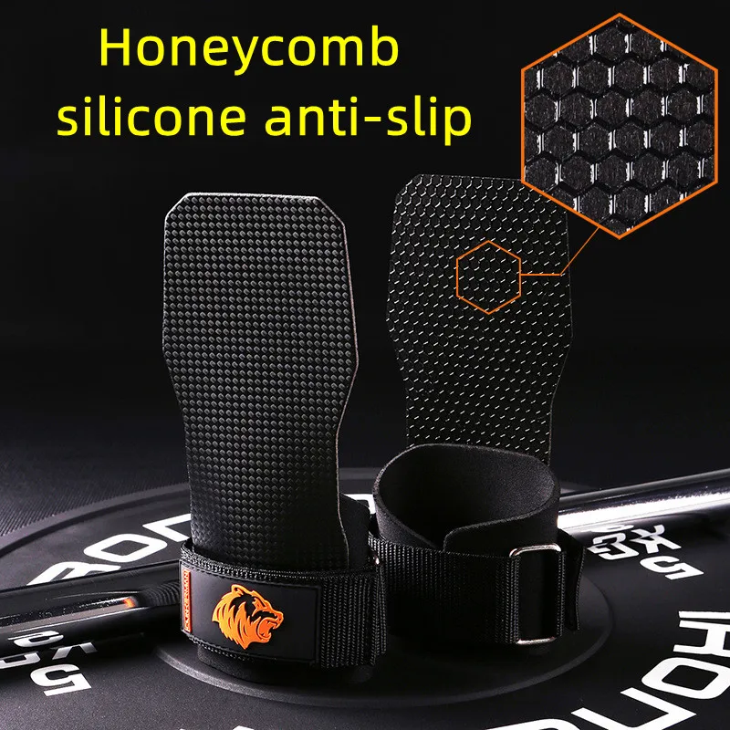 

Silicone Non-Slip Gym Palm Protector Lifting Strap for Deadlifts Rowing Pull-Up Various Cowhide Leather PVC Various Combinations