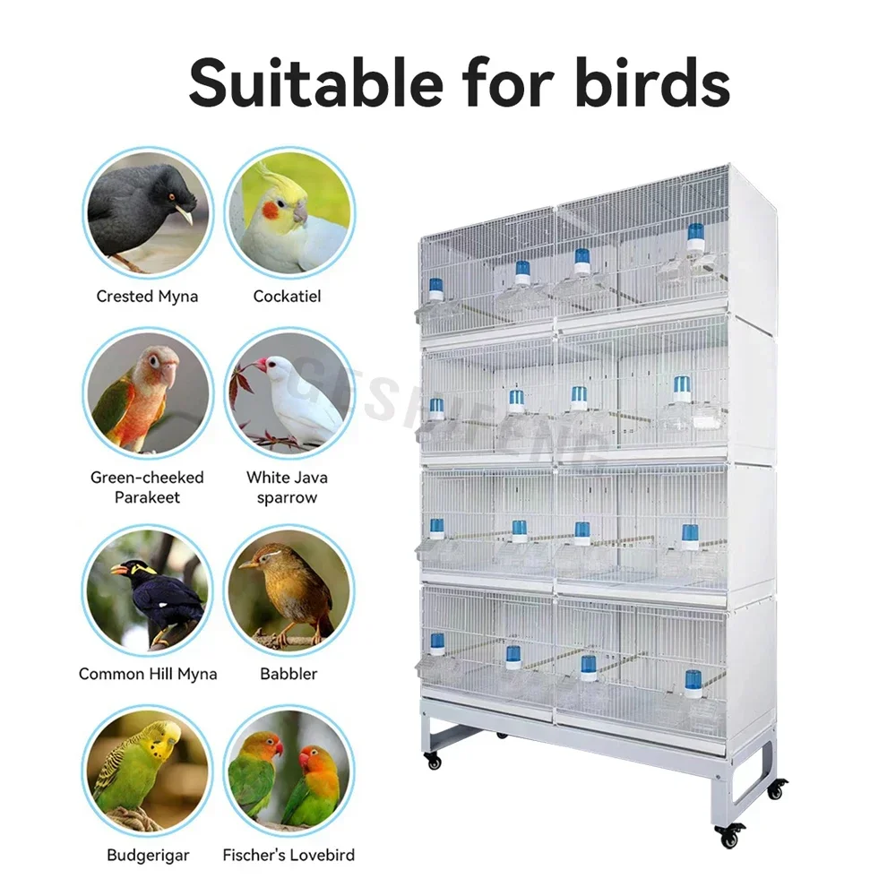 High Quality 120*42*200cm 4 Layers Bird Cage Designer and Fancy Iron Birdcage for Birds and Decoration