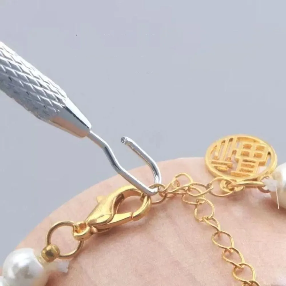 팔찌 고정 보조 후크 보조 장신구 도우미 로즈 골드/골드/실버 팔찌 빠르게 풀어내기 보조 막대 시계