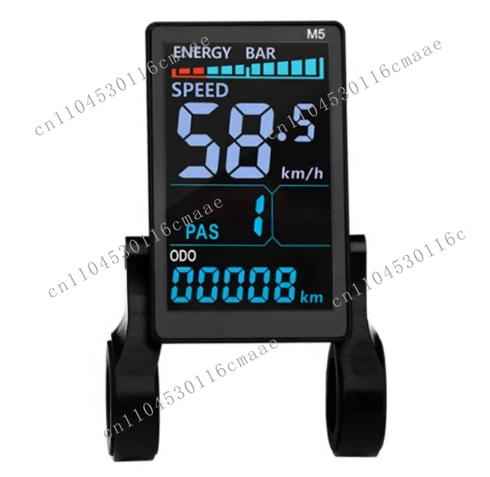 JN M5 24-72V UART Electric Bicycle Display Screen 5pin LCD Colorful WP Pulg for 60v 48v 24v Ebike Accessories Parts