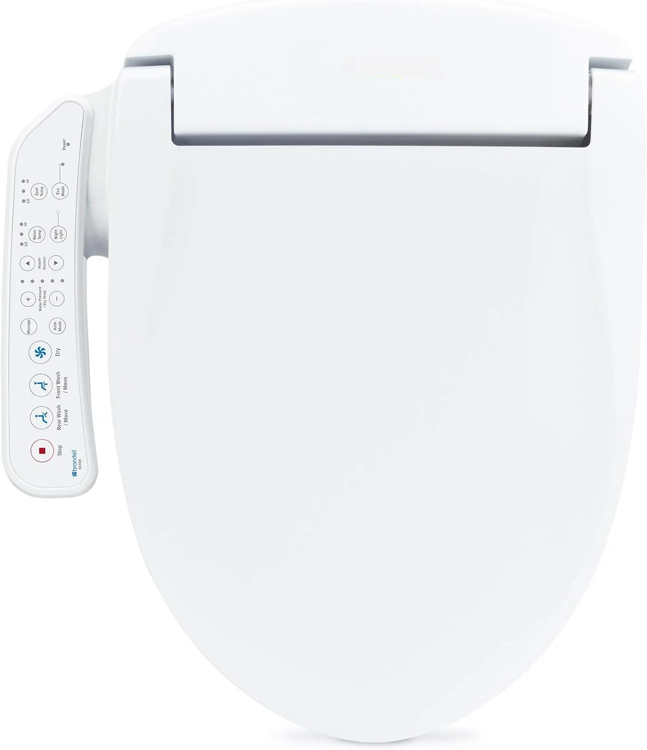 SE400-EW Swash SE400 Electric Bidet Toilet Seat With Heated Seat, Oscillating Stainless Steel Nozzle, Warm Air Dryer