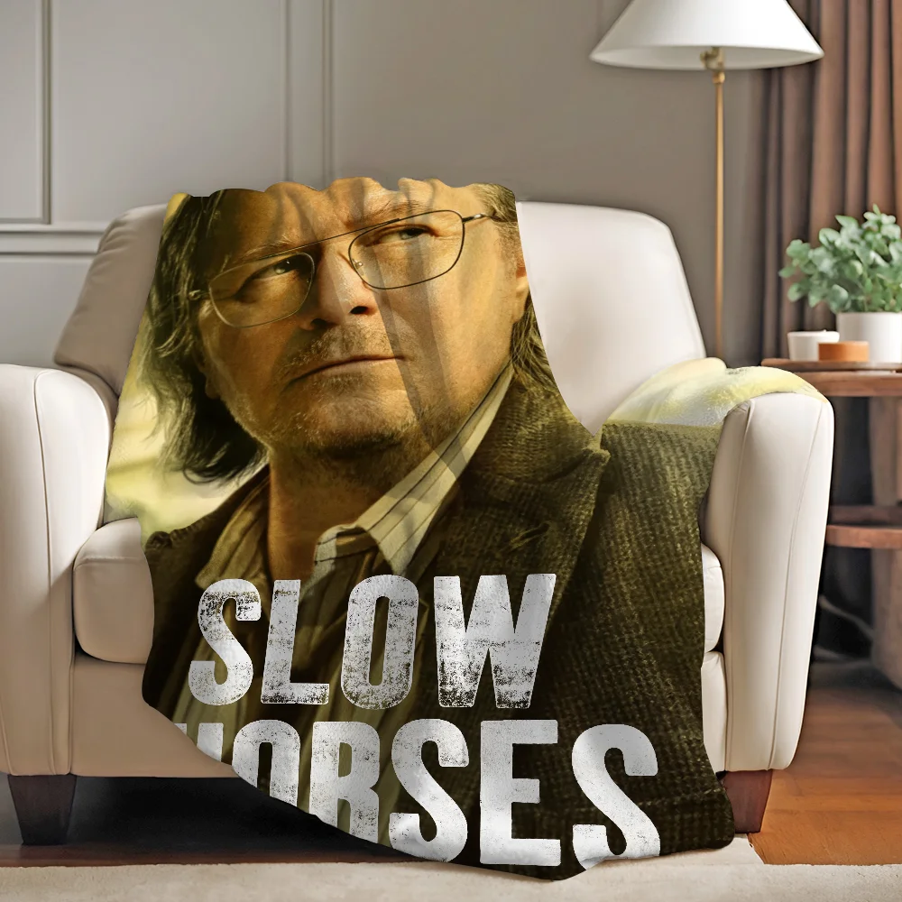 

Comedy Tv Slow H-Horses Season 5 Blanket Warm And Soft Suitable For Bedroom Living Room Sofa Bed Office Travel Camping