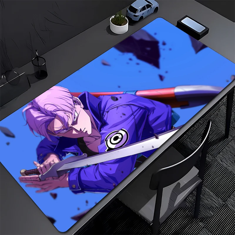 

Dragon Ball Trunks Gaming Mouse Pad Accessories Office Gamer Keyboard Desk Mat Non-Slip Laptop ground mat PC Anime big Mousepad