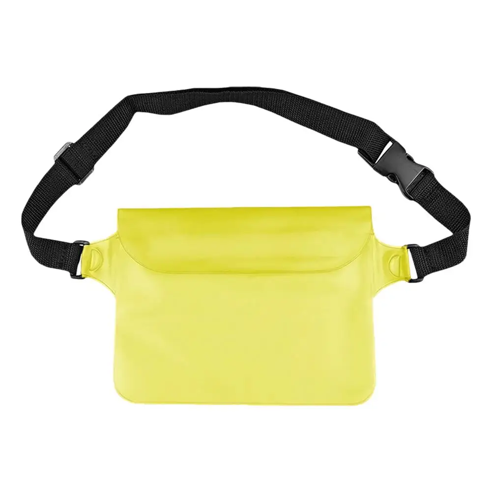 Pvc Waterproof Mobile Phone Bag Valuables Belt Bag For Beach Swimming Snorkeling With Adjustable Waist Strap Dry Bag Fanny E3k3