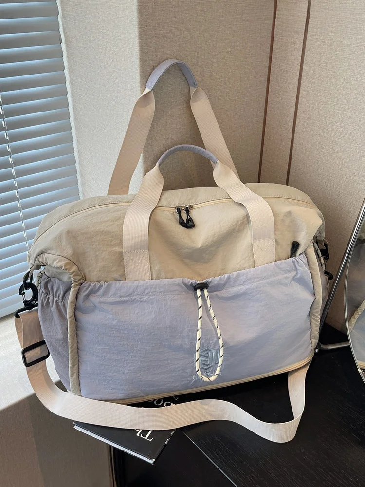travel-bag-large-capacity-short-trip-handheld-luggage-bag-men's-business-trip-lightweight-storage-crossbody-fitness-bag