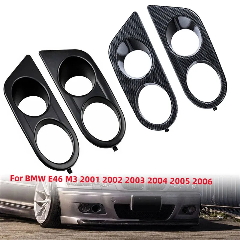 1 para dla BMW E46 M3 2001 2002 2003 2004 2005 2006 Przedni zderzak Osłona światła przeciwmgielnego Rama kratki otaczająca kaptur lampy przeciwmgielnej kanału powietrznego