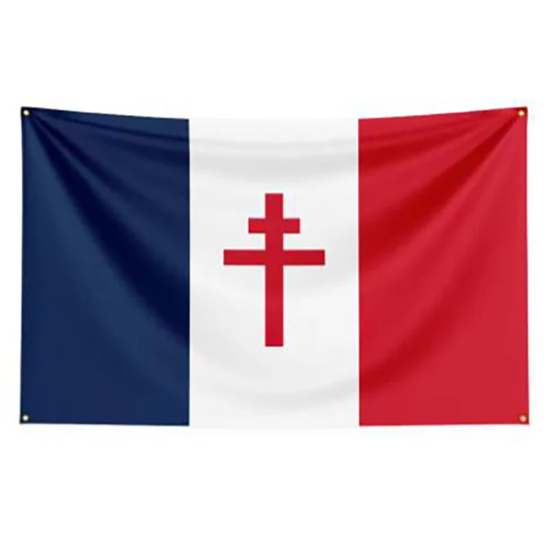 Free France 1940-1944 Flag 60X90CM 90X150cm High-Quality Durable Official Flag