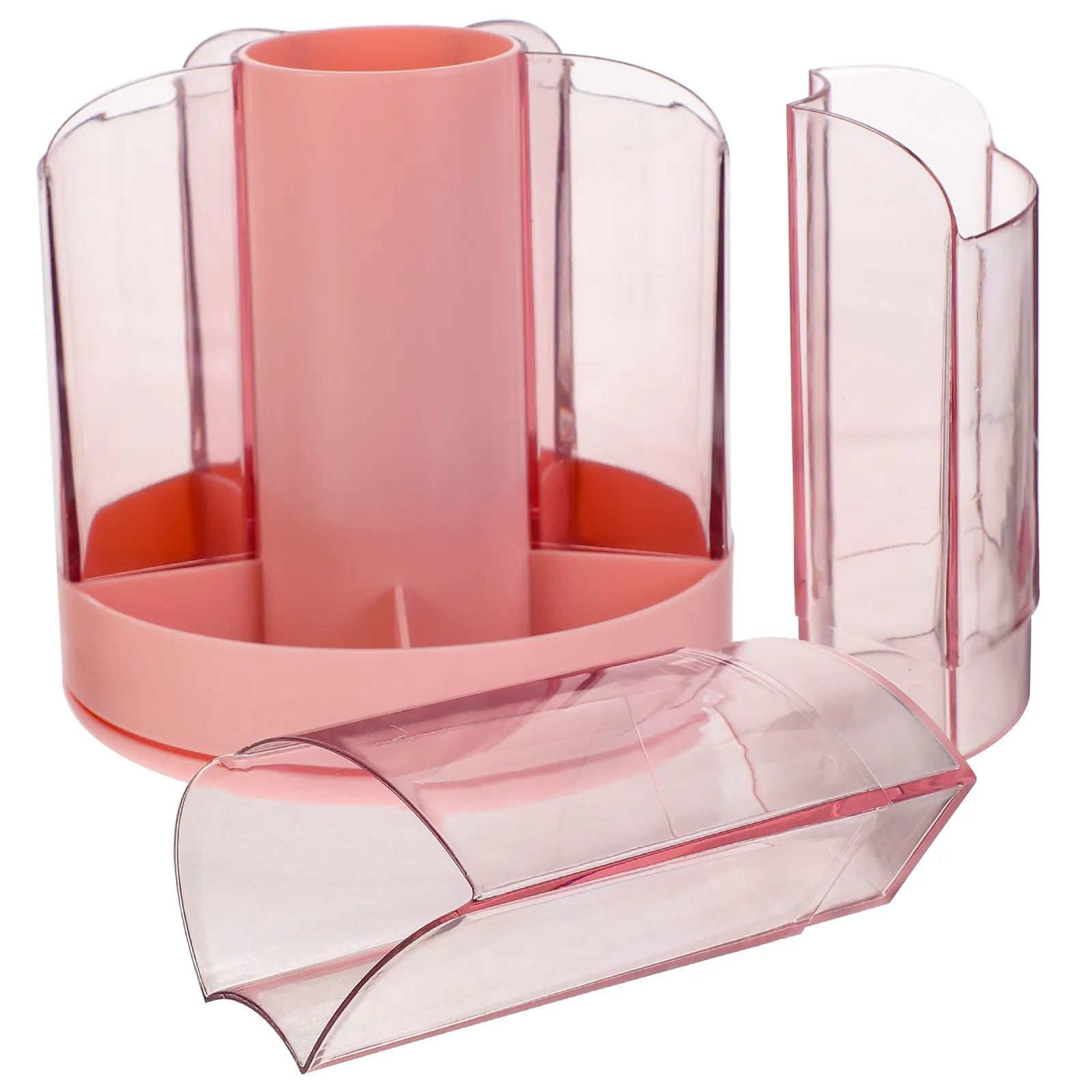 rotating-brush-holder-multi-function-swivel-desk-pen-organizer-with-grid-classification-large-capacity-space-saving