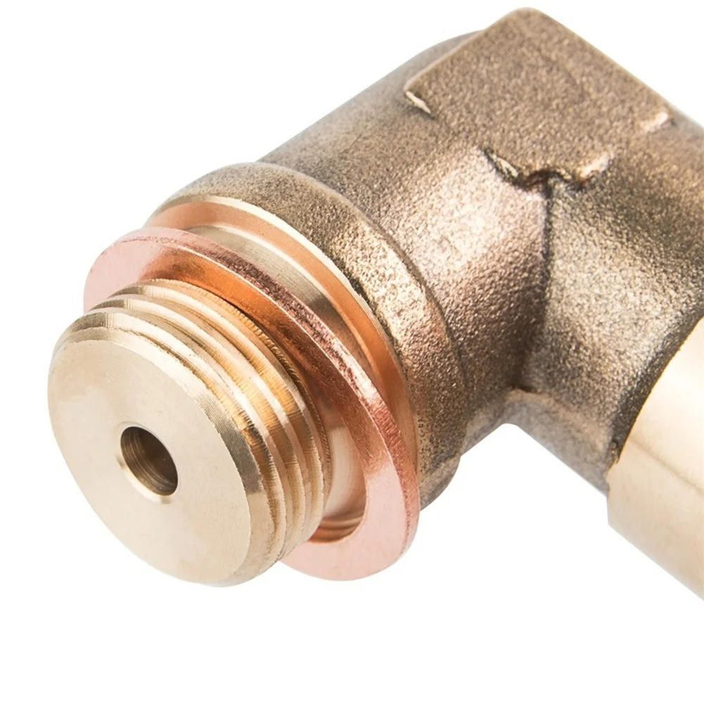 Brass Sensor Adapter M18x1 5 Thread 90 Degree Elbow for Vehicle Exhaust Systems Designed for Reliable Sensor Fit