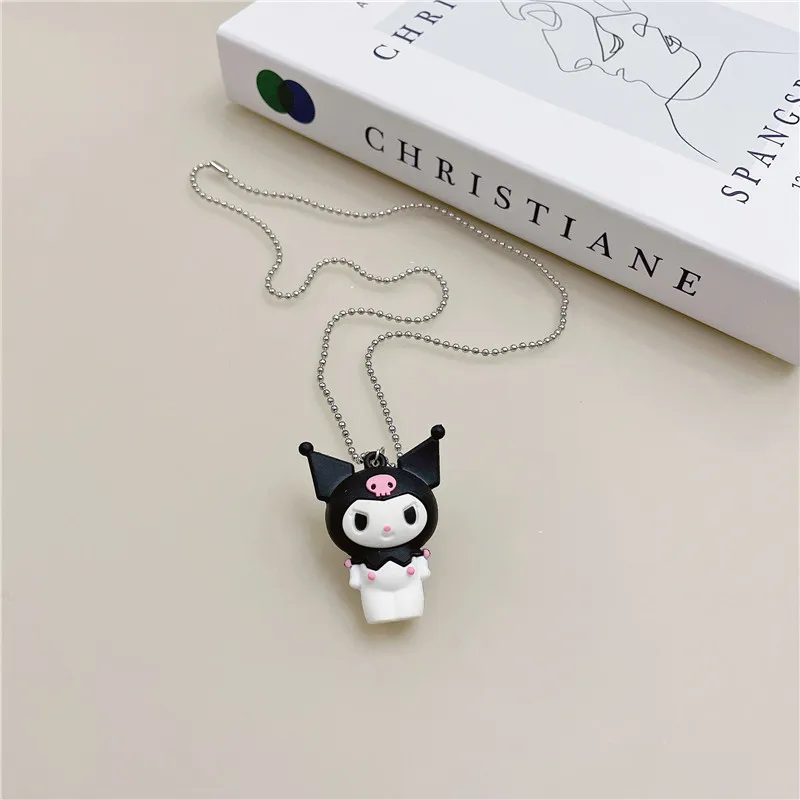 Sanrio My Melody Necklace Jewelry Cute Dark Wind Black Sweet Kuromi Girl Boy Necklace Hello Kitty Necklace Jewelry Birthday Gift