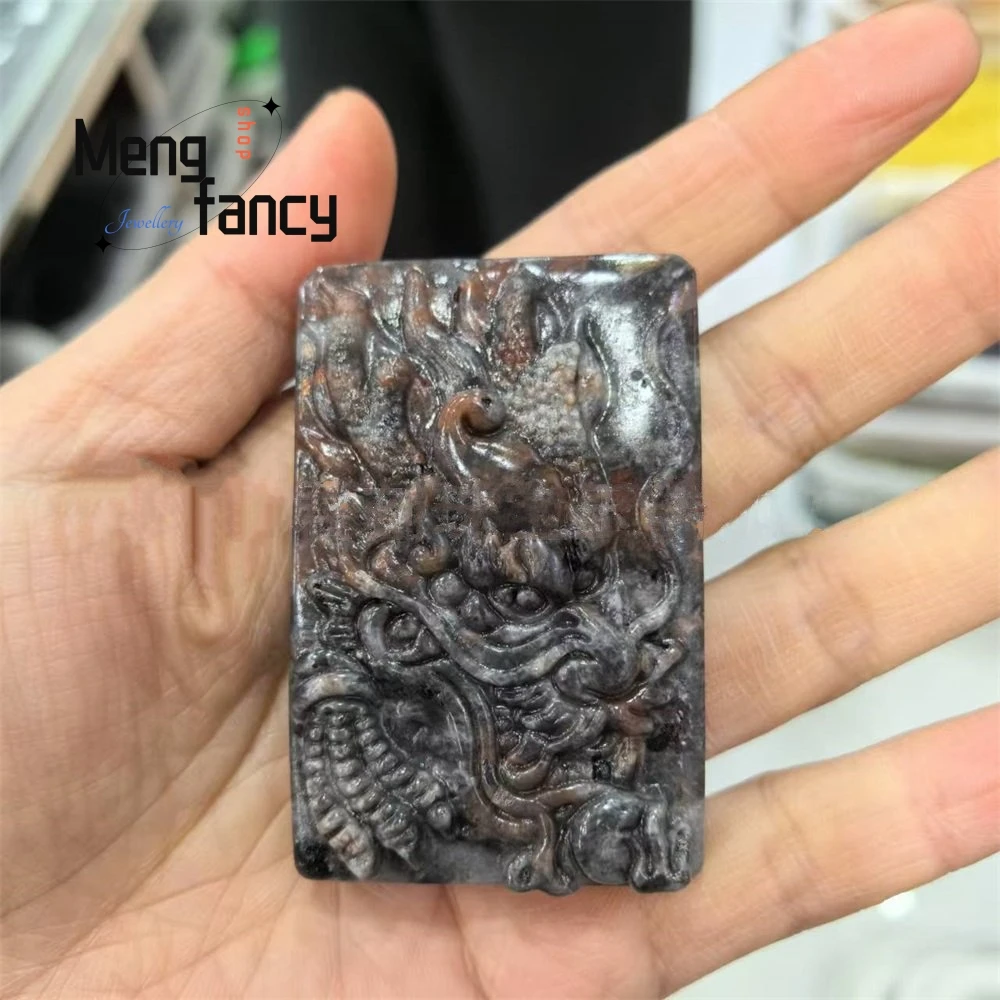 

Flame Stone Peace Dragon Amulet Buddha Pendant Best Selling Beauty Mask Natural Fashion Jewelry Handicraft Popular Holiday Gifts