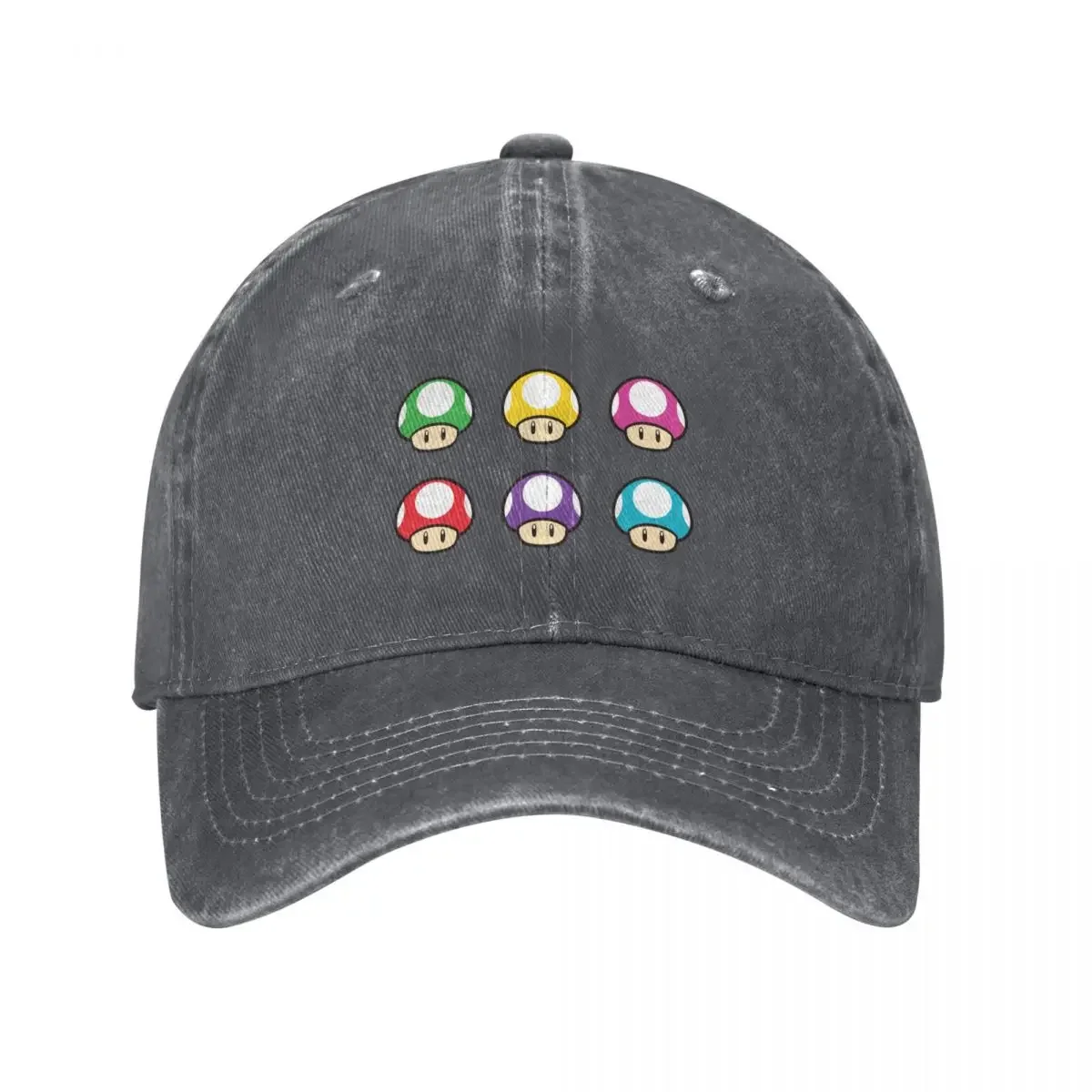 Coloured Mushrooms Pack Baseball Cap Gentleman Hat fishing caps man beach hat birthday Men Caps Women's