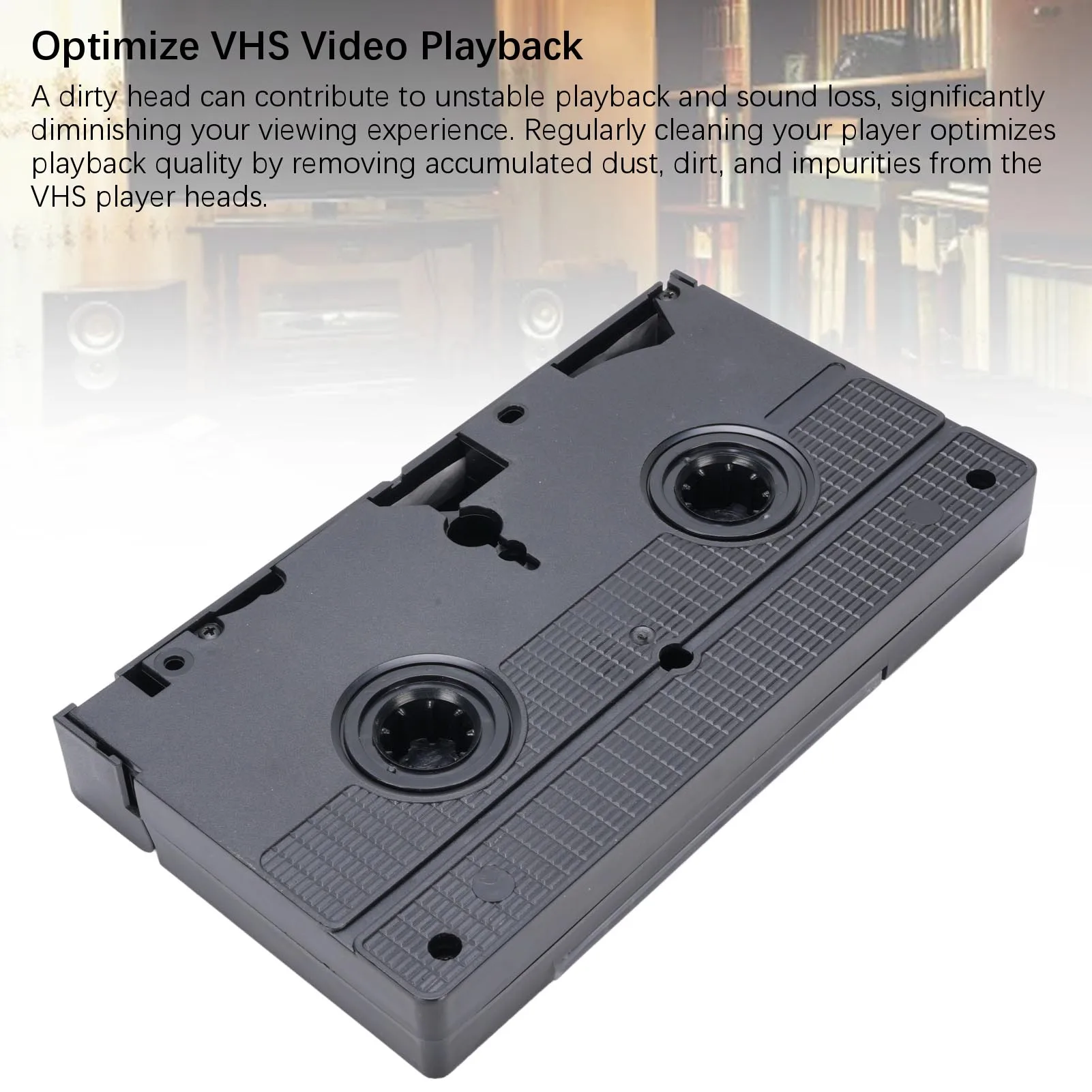 VCR Head Cleaner Full  Practical Reusable Effective Safe Cleaning VCR Player Head Cleaner for Slow Reading Speed