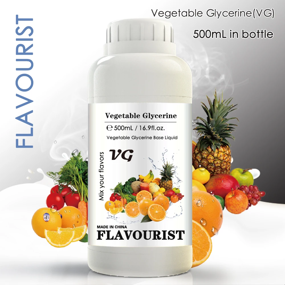 FLAVOURIST 500mL 1 Liter VG PG E Mixed Base Liquid Propylene Glycol and Vegetable Glycerine wape Juice 500mL in Bottle