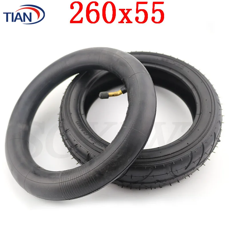 260x55 Outer Tyre Inner Tube 255X55 Fits Children Tricycle,Baby Trolley,Folding Baby Cart,Electric Scooter,Bicycle Wheel Tire