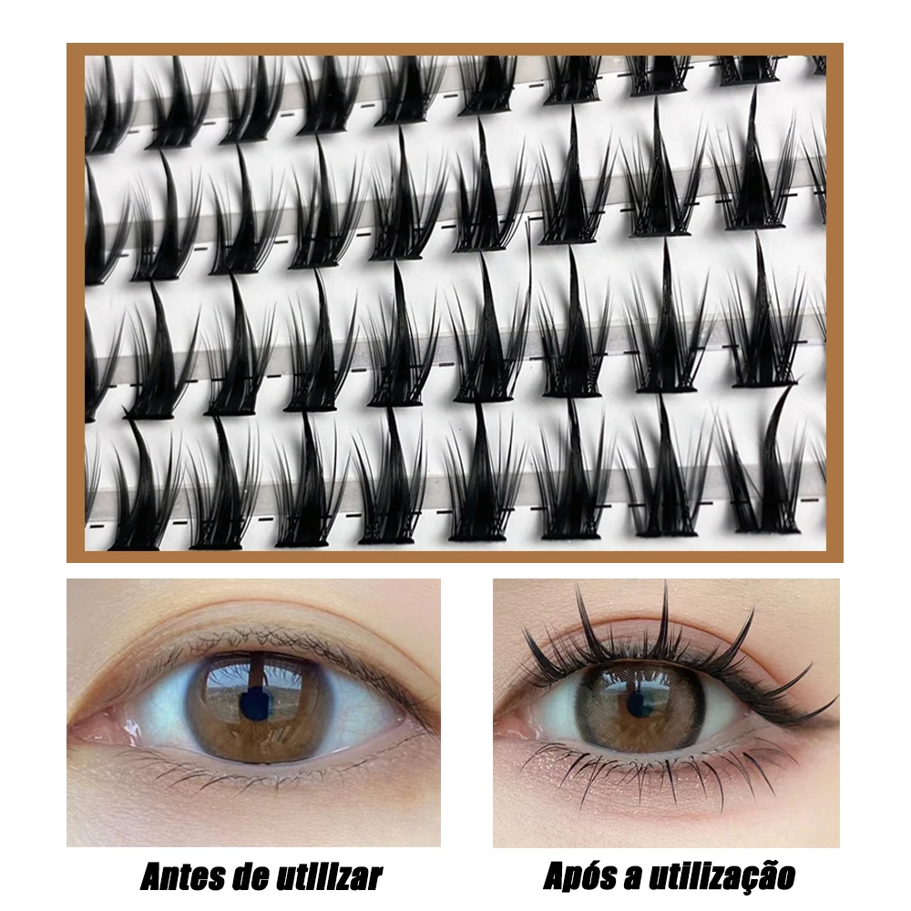 1 Box/150 Bündel Nerz Wimpern 3d natürliche russische individuelle Wimpern verlängerung Wimpern Cluster Make-up-Tool Wimpern Großhandel