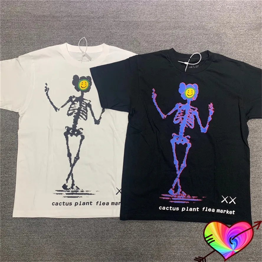 CPFM.XYZ-Camiseta de calavera para hombre y mujer, ropa de calle de alta calidad, camisetas de mercado de pulgas de plantas de Cactus, camisetas con estampado gráfico, camisetas CPFM, 1:1, 2022