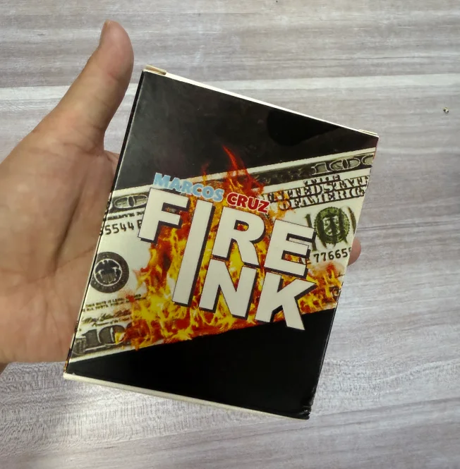 Marcos Cruz Fire Ink Money Bill Magic EUA Adereços de close-up de palco para mágicos, bar de rua, ilusões, truques de performance