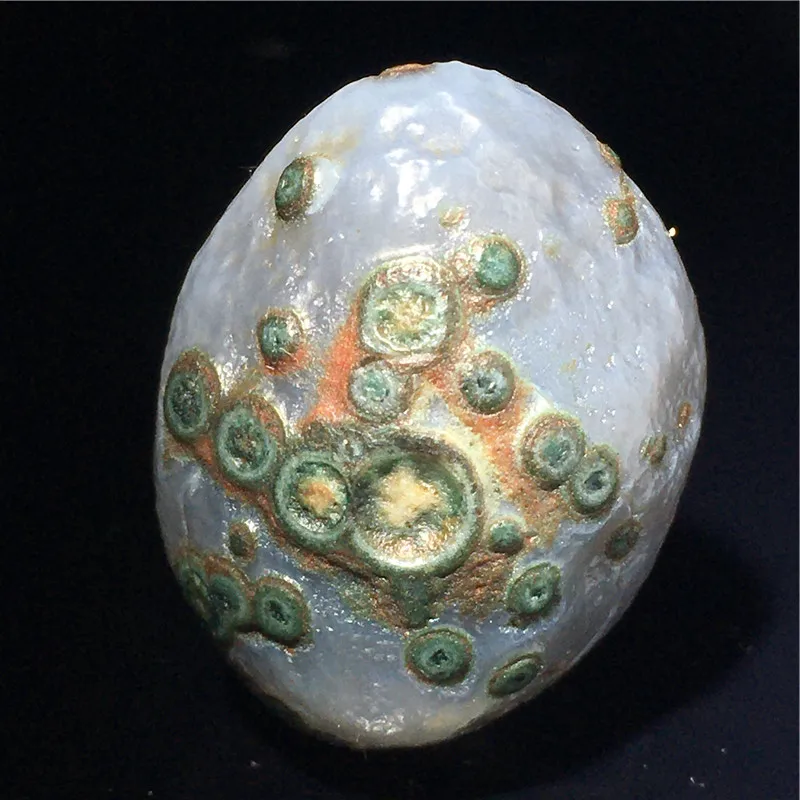 

Alxa Gobi Agate Stone Pretty Colored Relief Original Stone Beads Surface Eye Stone Beads for Jewelry Making