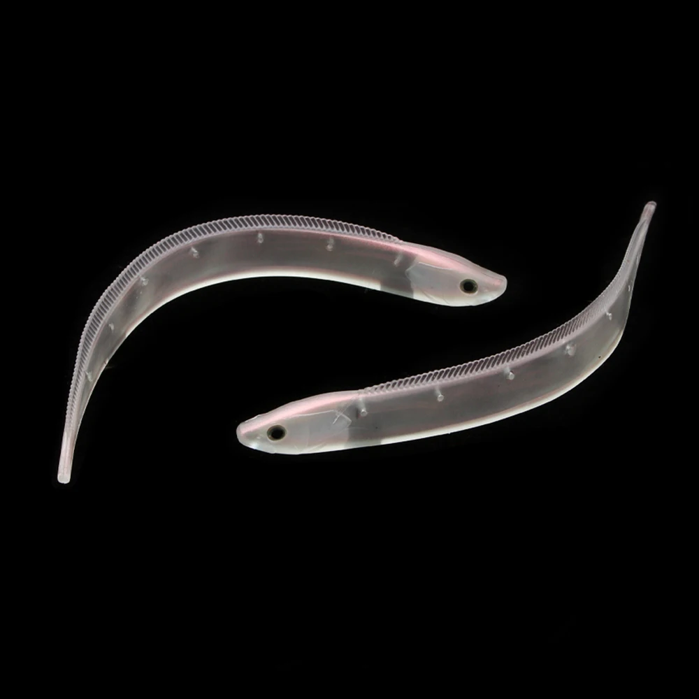 2PCS/Pack 15cm Saltwater Fishing Swordfish Semi-transparent Soft Lure Built-in Reflector Boat Fishing Bionic Lure Bait