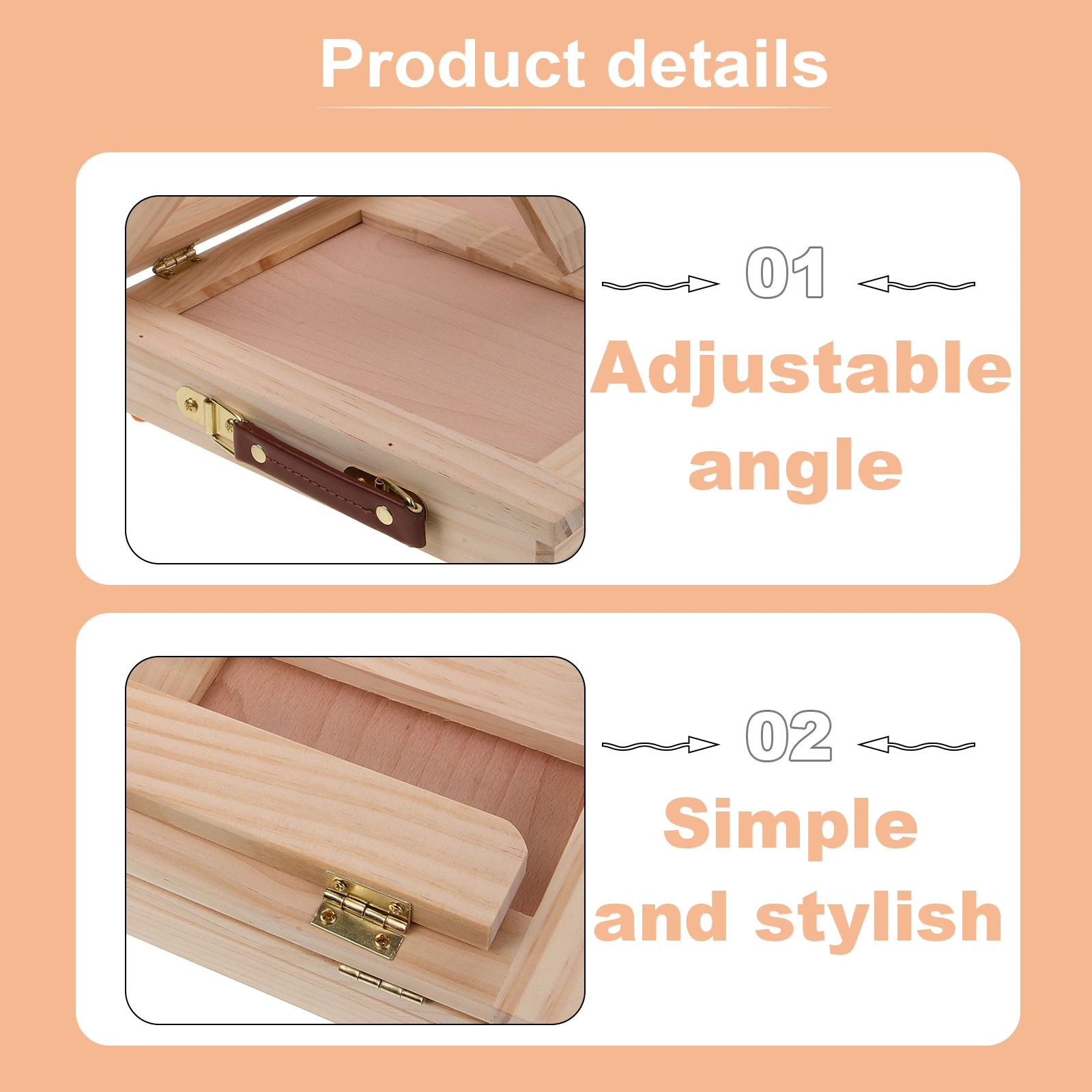 

Portable Wood Sketch Lightweight Drawing Board Durable Outdoor Painting Stand Compact With Storage Drawer For Artists Art