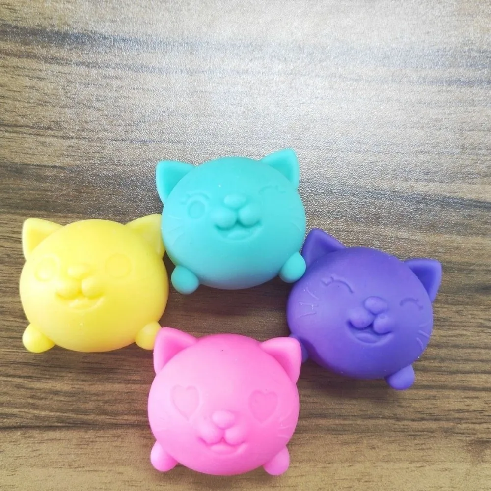 Fidget Slow Rising Cat Squishy Sensory Soft Slow Rise Squishy Cat Squeeze Maltose Texture Cat Slow Rebound for Adult