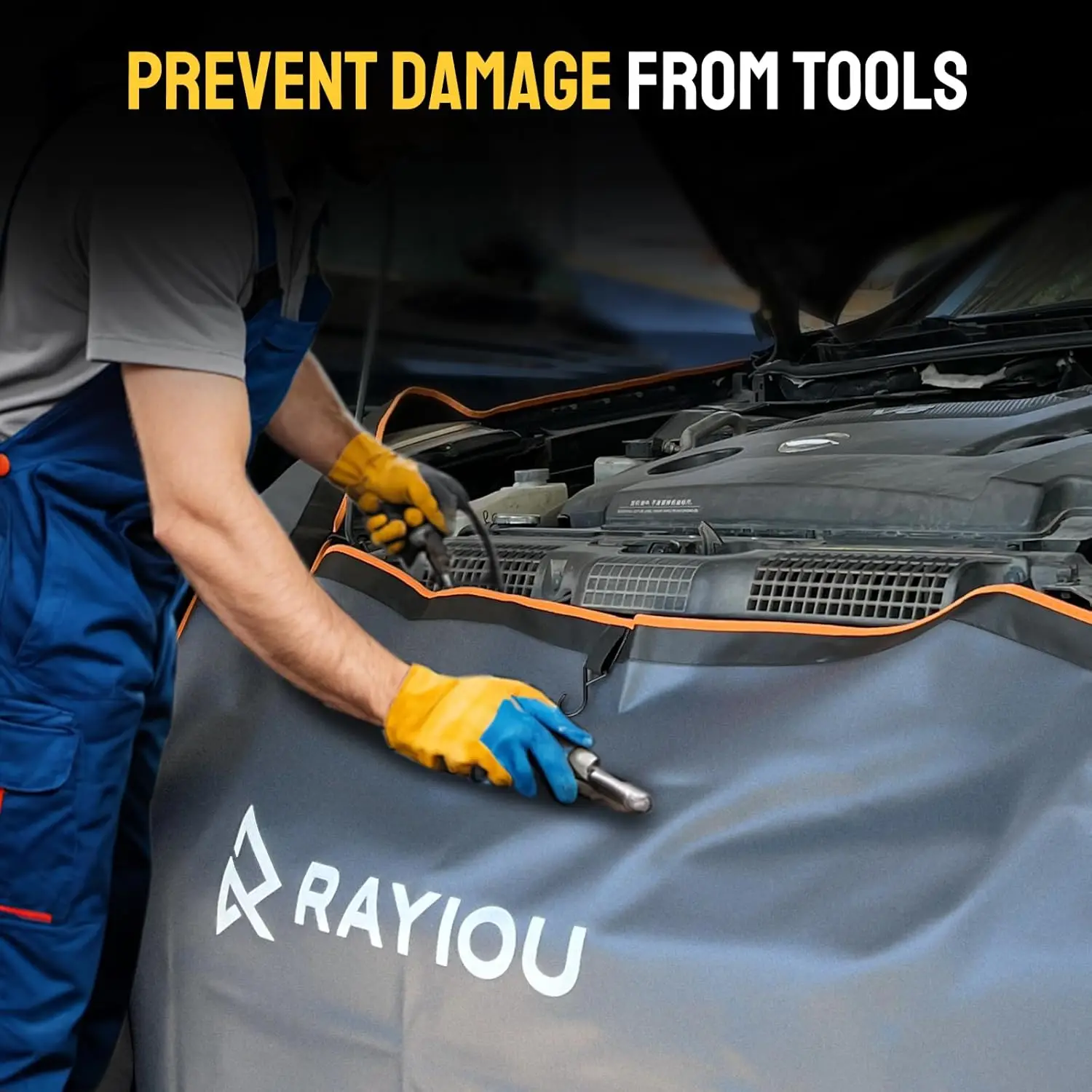 Capas duráveis para pára-choque de carro de 3 peças, proteção antiarranhões para caminhão sedan SUV - tamanho M