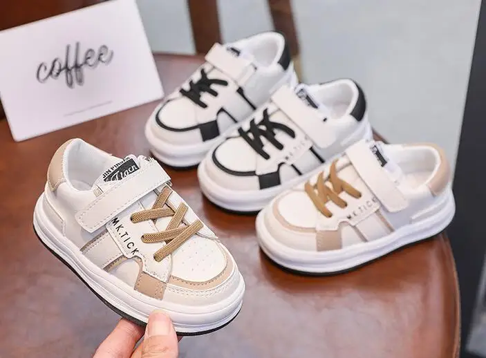 Children Shoes Girls Boys Sneakers Shoes Antislip Soft Bottom Comfortable Kids Sneaker Toddler Casual Flat Sports White Shoes