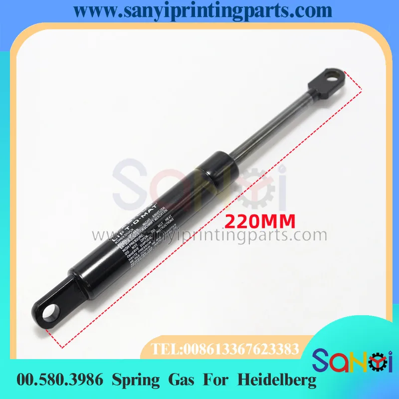 1 Piece 220MM 00.580.3986 Spring Gas 094757 0800N For Heidelberg Printing Machine Parts