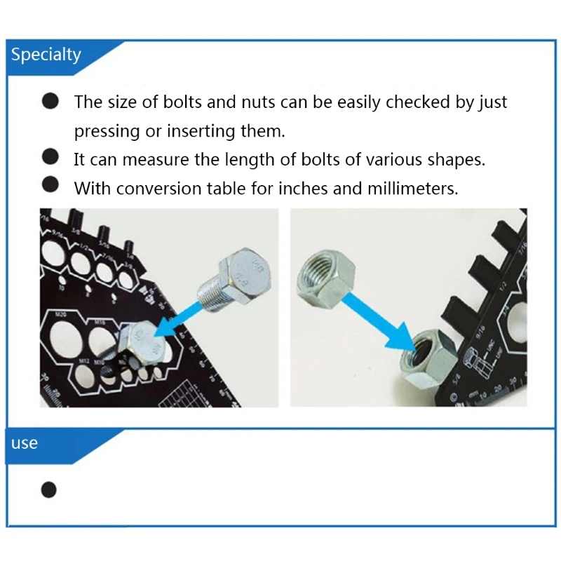 

Винт, гайка, болт, сверло, калибр шага резьбы 23,7x10,7 см UNC UNF MM SAE, метрический имперский инструмент, винты специальной формы, измерительный инструмент