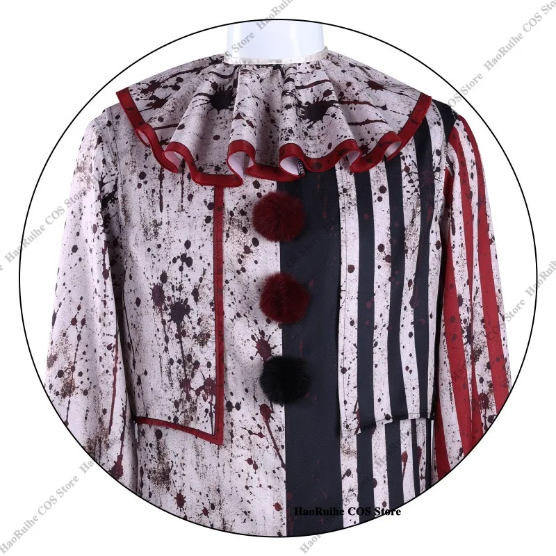 New Terrifier Art Clown Joker Cosplay Costume Mask Socks Men Jumpsuit Women Role Play Horror Dress Suit Halloween Carnival Party view 5