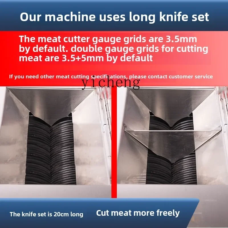 XL Commercial Meat Grinder Multifunctional Stainless Steel Large High Power Meat Beating, Meat Slicing