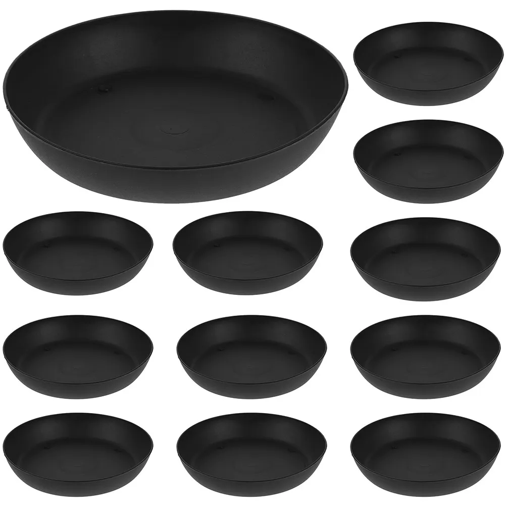 20Pcs Plastic Plant Saucer Multi-Use Water Tray for Potted Plants Floor Protection Drip Catcher for Garden Home Office Decor