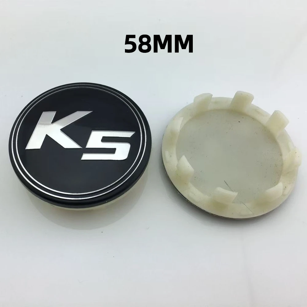 

4pcs ABS 58mm K5 Emblem LOGO Car Wheel Center Caps Car Styling Accessories for KIA K2 K3 K5 Souranto Rio Sports Rim Hub Cover