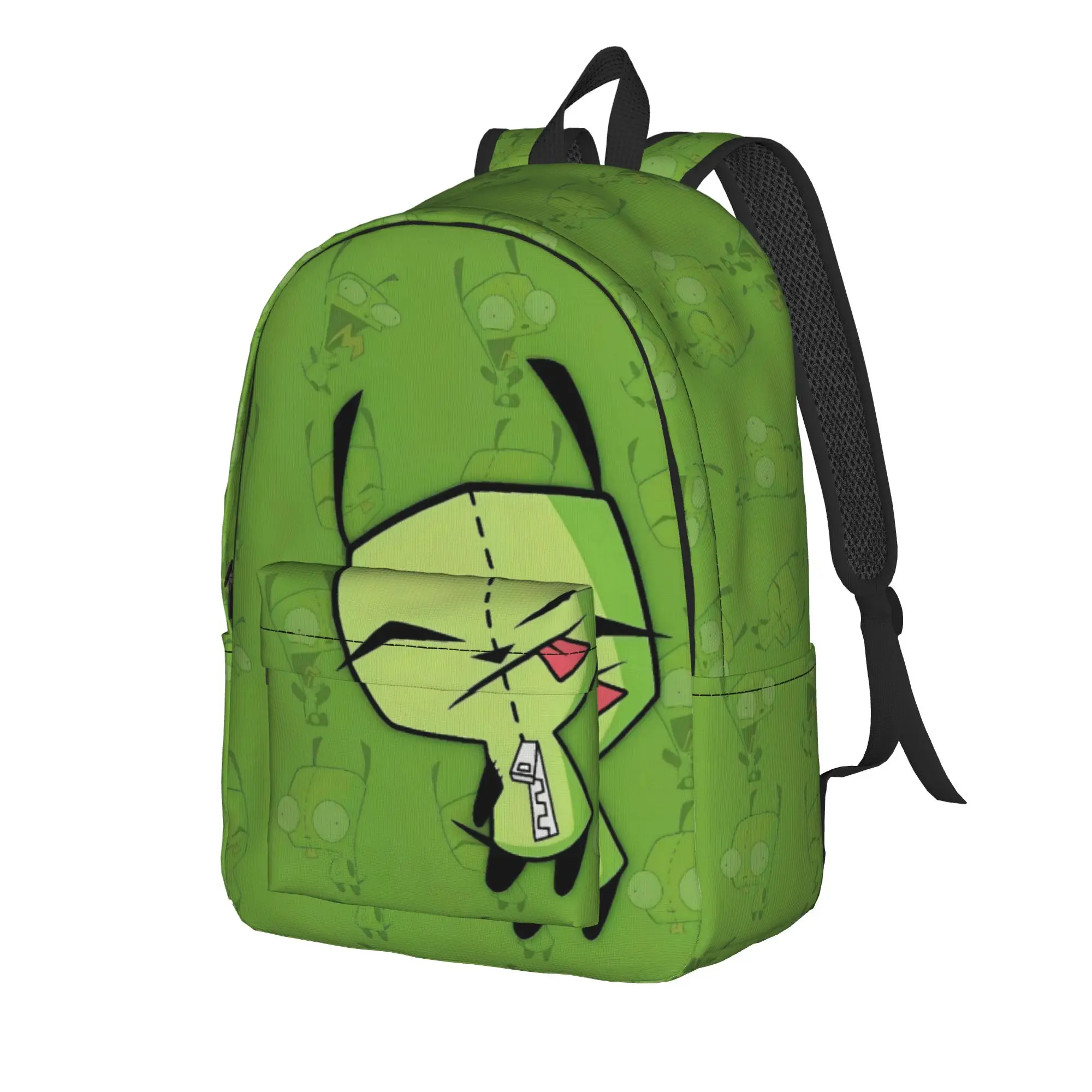 Invaders Zims Cartoon Backpack  Boy Girl Polyester Travel Backpacks Durable Streetwear School Bags Rucksack
