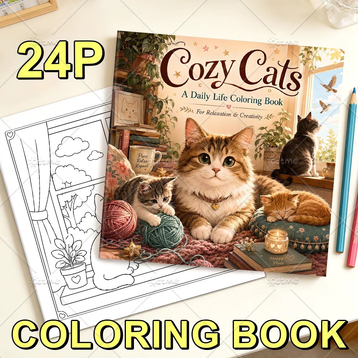 Livre de coloriage pour adultes WONDERFUL CAR : Motifs éducatifs, apaisants, anti-stress, inspirants et créatifs pour la relaxation