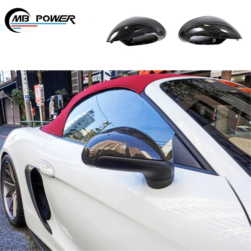 

Накладки на боковые зеркала из сухого карбона для Porsche Cayenne Boxster 911 981 991, накладки на зеркала заднего вида, элементы экстерьера автомобиля, детали кузова