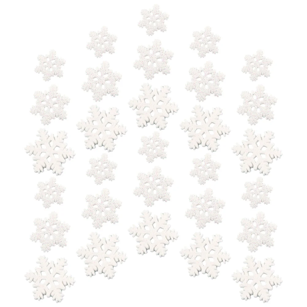 50 Pcs DIY Craft Home Decoration Mini Resin Snowflakes (blue) (large 25cm*10+medium 2cm*15+small 15cm*25) 50pcs Xmas