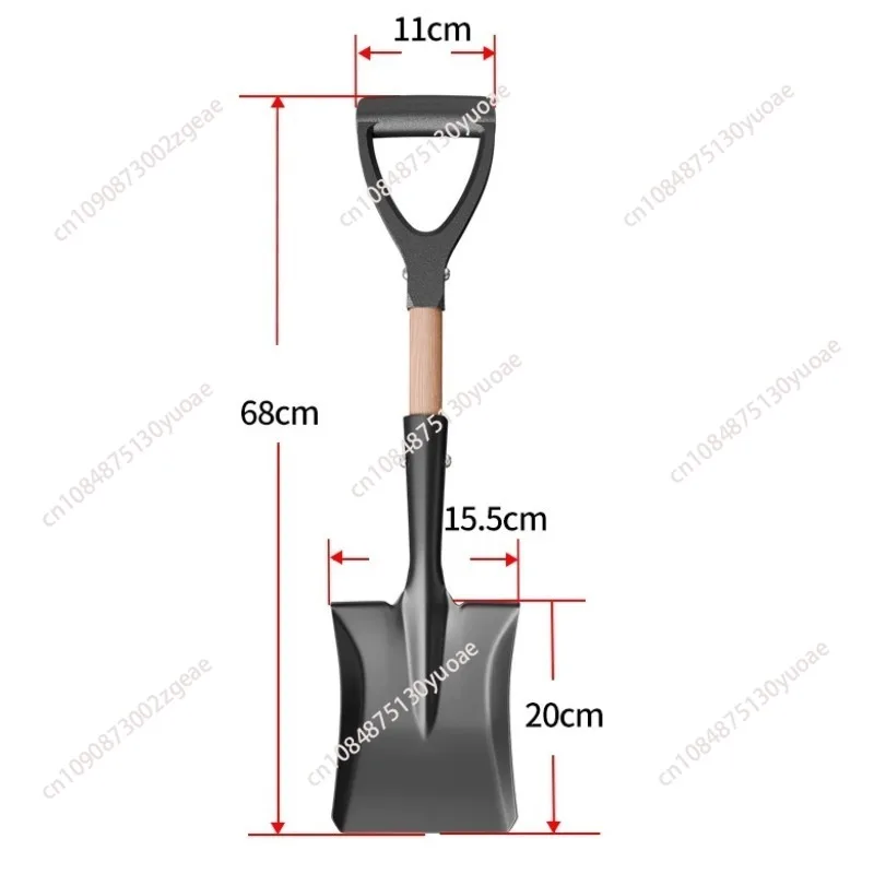Small Shovel for Home Gardening, Digging, Camping, Gardening, and Sea-faring Tools