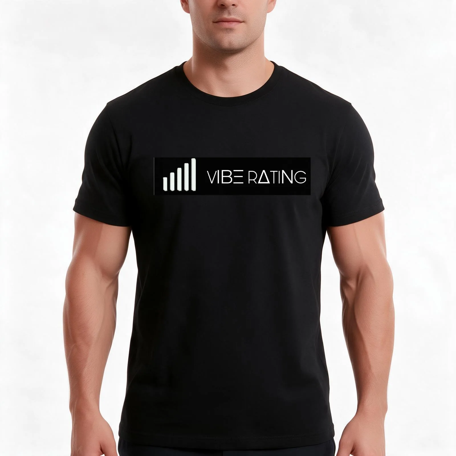 Vibe Rating T-Shirt, Summer Casual Cotton Tee, Oversized Streetwear Tops, Vintage Graphic Print, Loose Fit Short Sleeve
