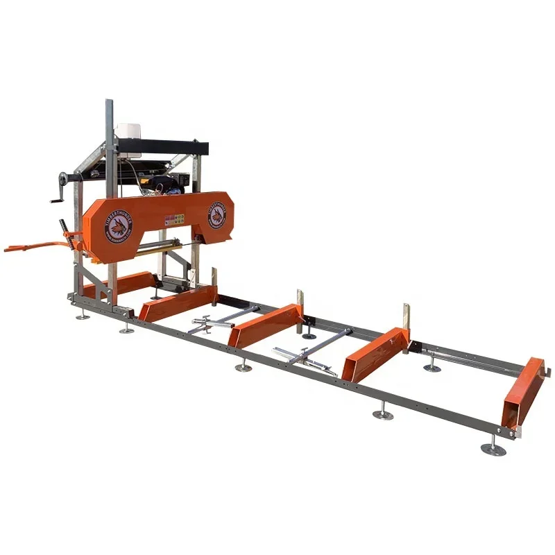 

Approved gasoline engine band / portable sawmill / Horizontal Band with sawmill loading ramp