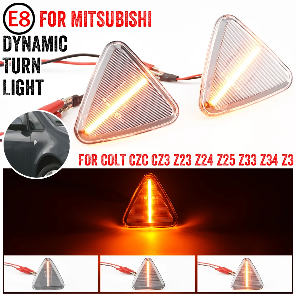 

Светодиодный динамический поворотник со стороны для Mitsubishi Colt CZC CZ3 Z23 Z24 Z25 Z33 Z34 Z3 2004-2012, габаритный указатель поворота на крыле